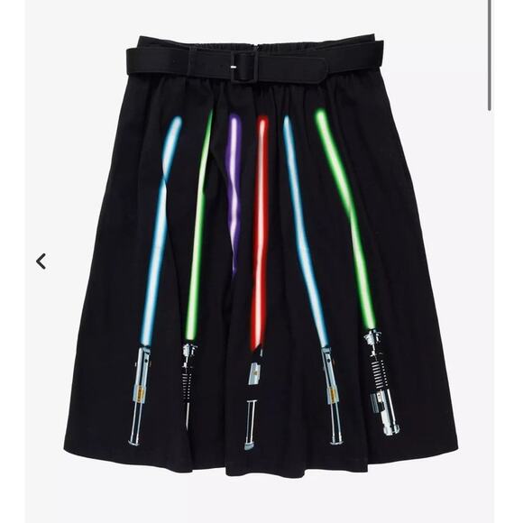 Her Universe Plus Size 4 Star Wars Lightsaber Retro Belted Skirt w/Pockets 4X - Picture 3 of 4
